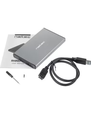 NATEC CARCASA HDD RHINO GO NKZ-1281 2 5 GREY