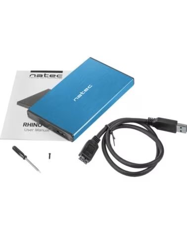 NATEC CARCASA HDD RHINO GO NKZ-1280 2 5 BLUE