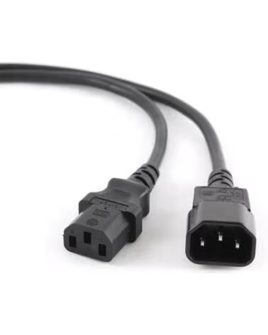 GEMBIRD CABLE ALIMENTACION EXTENSION C13 MACHO A C14 HEMBRA 1 8M
