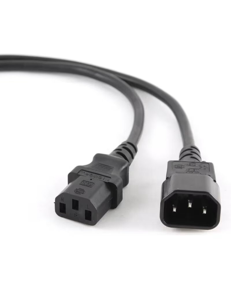 GEMBIRD CABLE ALIMENTACION EXTENSION C13 MACHO A C14 HEMBRA 1 8M