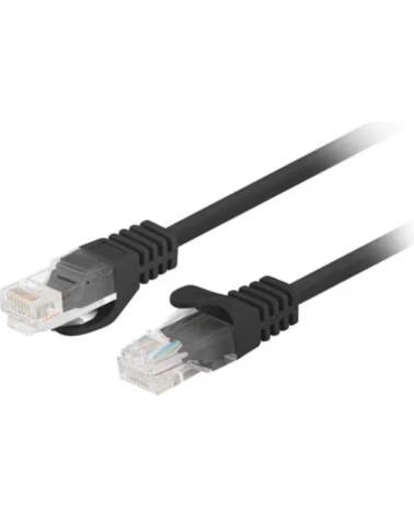 LANBERG CABLE LATIGUILLO CAT 6 UTP 0 25M NEGRO FLUKE PASSED RED