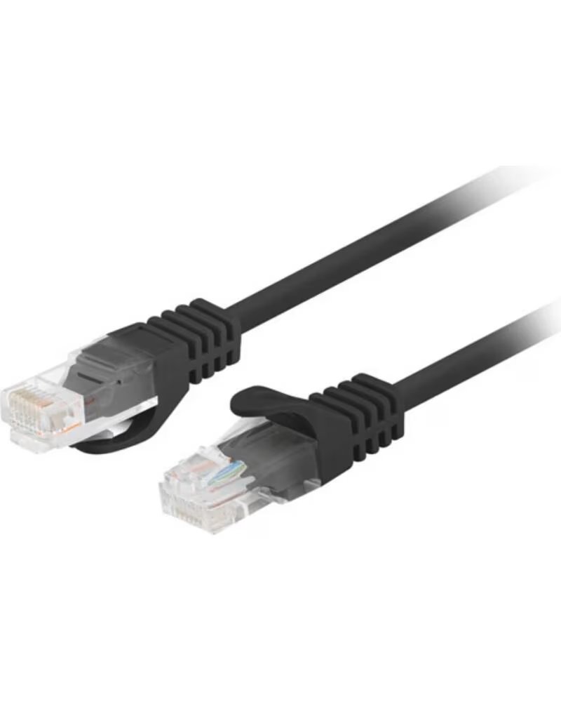LANBERG CABLE LATIGUILLO CAT 6 UTP 0 25M NEGRO FLUKE PASSED RED