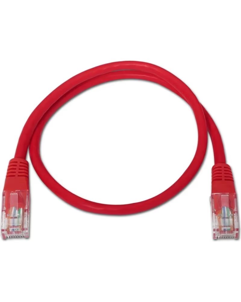 AISENS CABLE DE LATIGUILLO RJ45 CAT 6 UTP AWG24 ROJO 2 0M RED