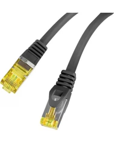 LANBERG CABLE LATIGUILLO CAT 6A S-FTP LSZH CU 0 5M NEGRO FLUKE RED