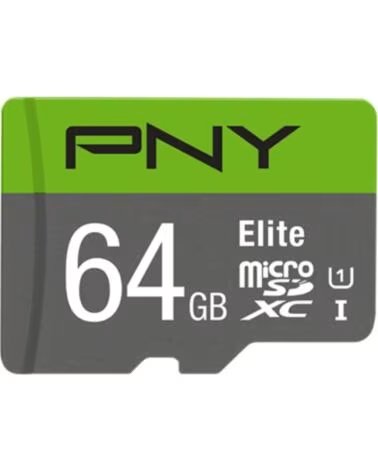 PNY Tarjeta memoria micro secure digital micro sdhc elite 64gb clase 10 uhs - i u1