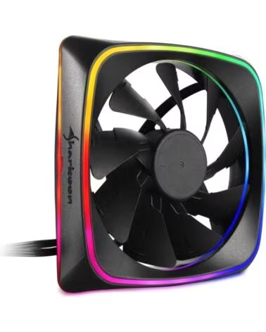 SHARKOON VENTILADOR CAJA SHARK LIGHTS FAN 120X120X 25 MM RGB LED