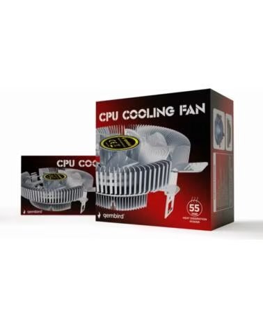 GEMBIRD VENTILADOR DE REFRIGERACION DE CPU 9 CM 55 W LED 4 PIN BLUE