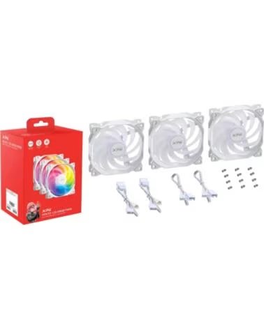 ADATA VENTILADOR CAJA VENTO 120MM RGB X3 WHITE