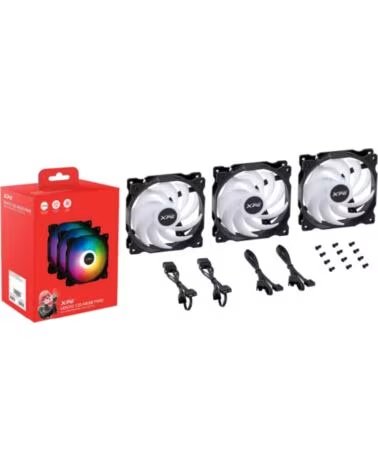 ADATA VENTILADOR CAJA VENTO 120MM RGB X3 BLACK