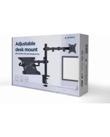 GEMBIRD SOPORTE DE MESA AJUST CON BRAZO PARA MONITOR Y BANDEJA