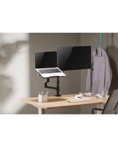 GEMBIRD SOPORTE DE MESA AJUSTABLE BRAZO PARA MONITOR Y BANDEJA