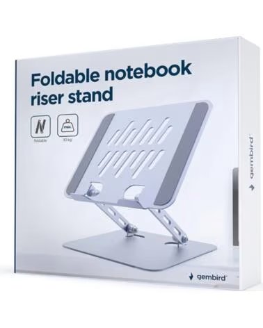 GEMBIRD SOPORTE ELEVADOR PLEGABLE PARA PORTATIL ESPACIAL GREY