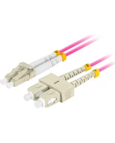 LANBERG CABLE DE FIBRA OPTICA 1M MULTI LC-UPC-SC-UPC DUPLEX LSZH
