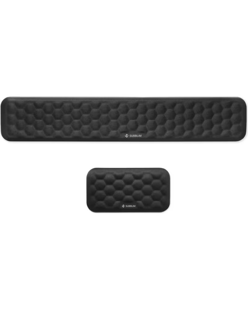 SUBBLIM PACK ERGO AIRPADDING - REPOSAMUNECAS TECLADO Y RATON BLACK