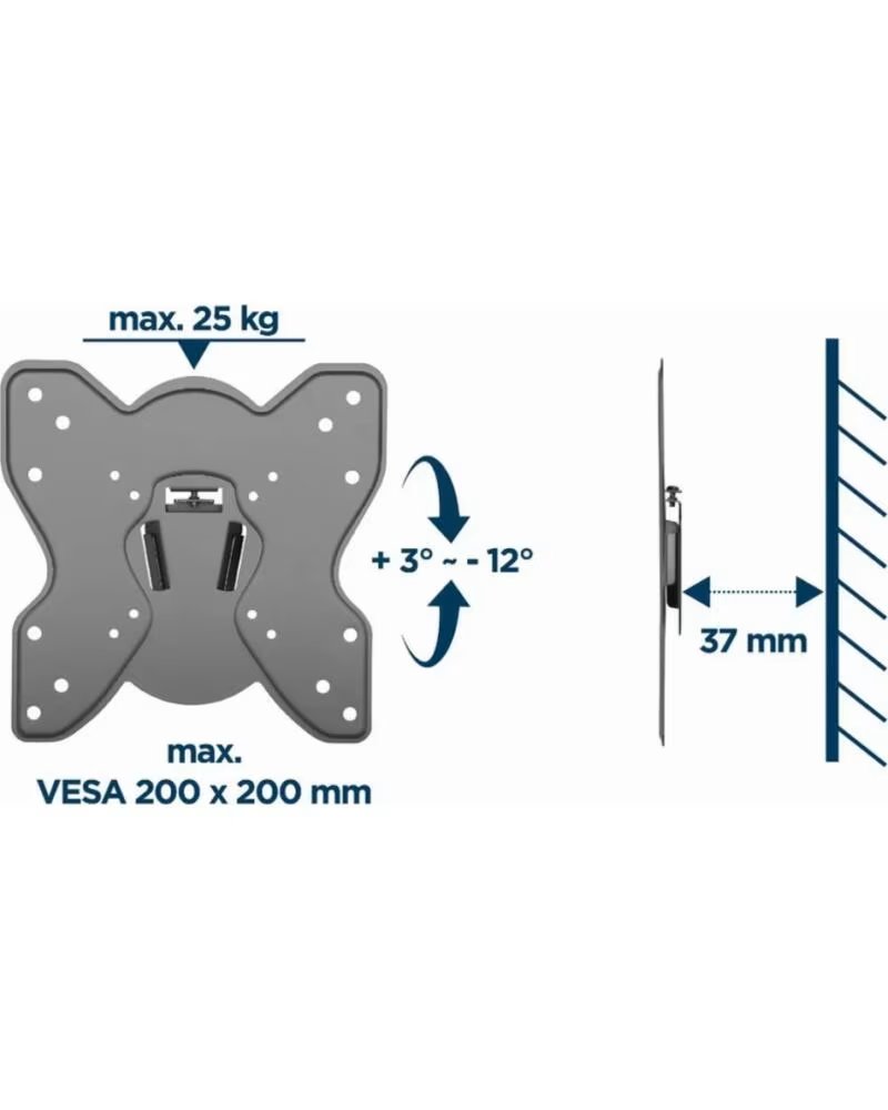 GEMBIRD SOPORTE DE PARED PARA TV INCLINABLE 23-42 25 KG