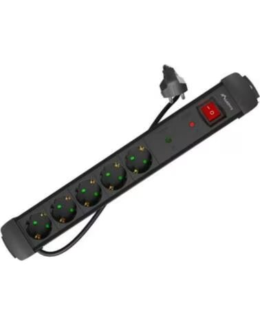 LANBERG REGLETA SP1 5 TOMAS SCHUKO PROTECCION HASTA 2500W 5M BLACK