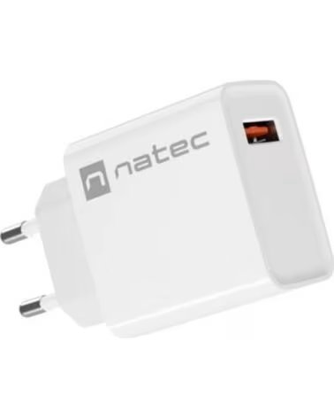NATEC CARGADOR RIBERA 18W 1XUSB-A QC3 0 WHITE