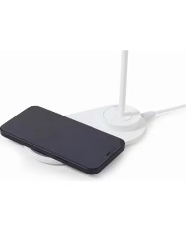 GEMBIRD LAMPARA DE ESCRITORIO CON CARGADOR INALAMBRICO WHITE