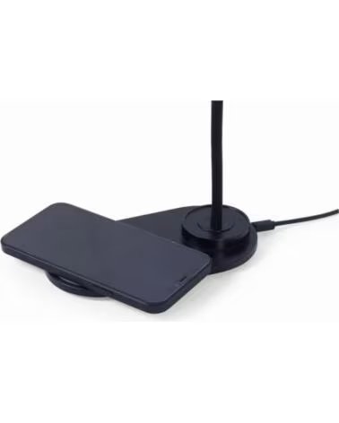 GEMBIRD LAMPARA DE ESCRITORIO CON CARGADOR INALAMBRICO BLACK