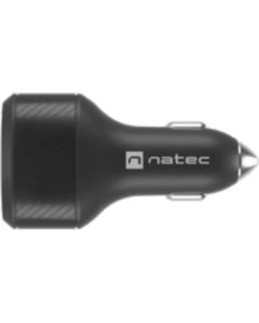 NATEC CARGADOR COCHE CONEY 2XUSB - 1XUSB-C QC3 0 - PD 3 0 BLACK