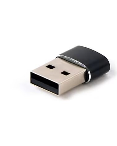 GEMBIRD ADAPTADOR USB AM A TIPO C HEMBRA BLACK