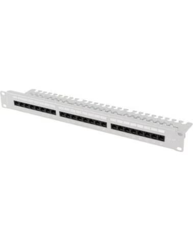 LANBERG PATCH PANEL 24 PUERTOS 1U 19 CAT 6A UTP CON GREY