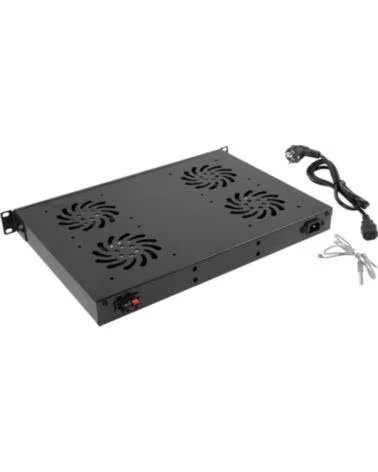 LANBERG PANEL VENTILACION LCD 4 VENTILADORES TERMOSTATO 230V BLACK