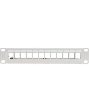 LANBERG PATCH PANEL 12 PUERTOS 1U RACK 10 FTP PARA MODULOS GREY