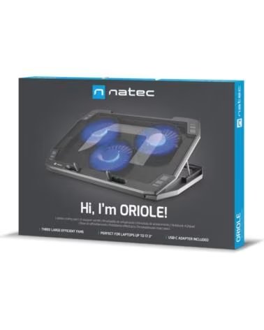 NATEC BASE REFRIGERADORA ORIOLE PARA PORTATIL 15 6-17 3 BLACK