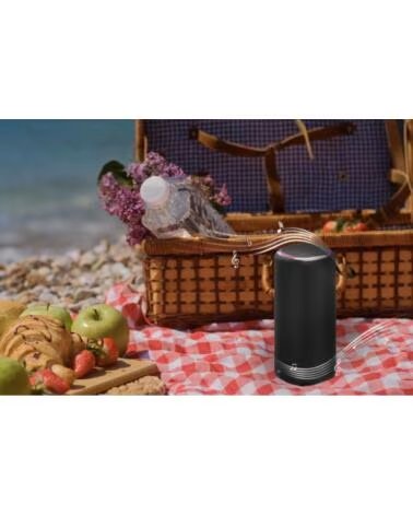 GEMBIRD ALTAVOZ PORTATIL SPK-BT-LED-08L 10W BT LUZ LED BLACK
