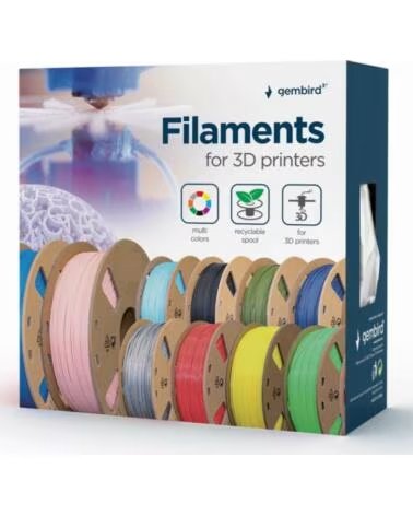 GEMBIRD FILAMENTO PLA 1 75mm 200g BLACK
