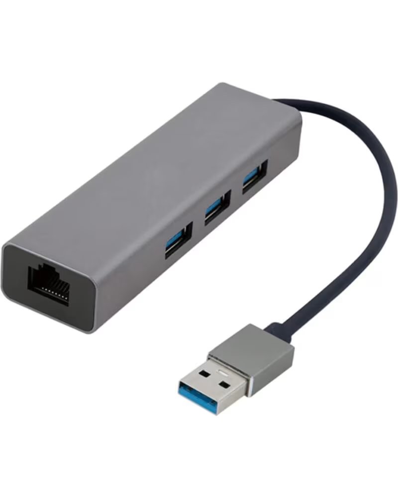 GEMBIRD ADAPTADOR DE USB AM GIGABIT CON HUB DE 3 PUERTOS USB 3 0 RED
