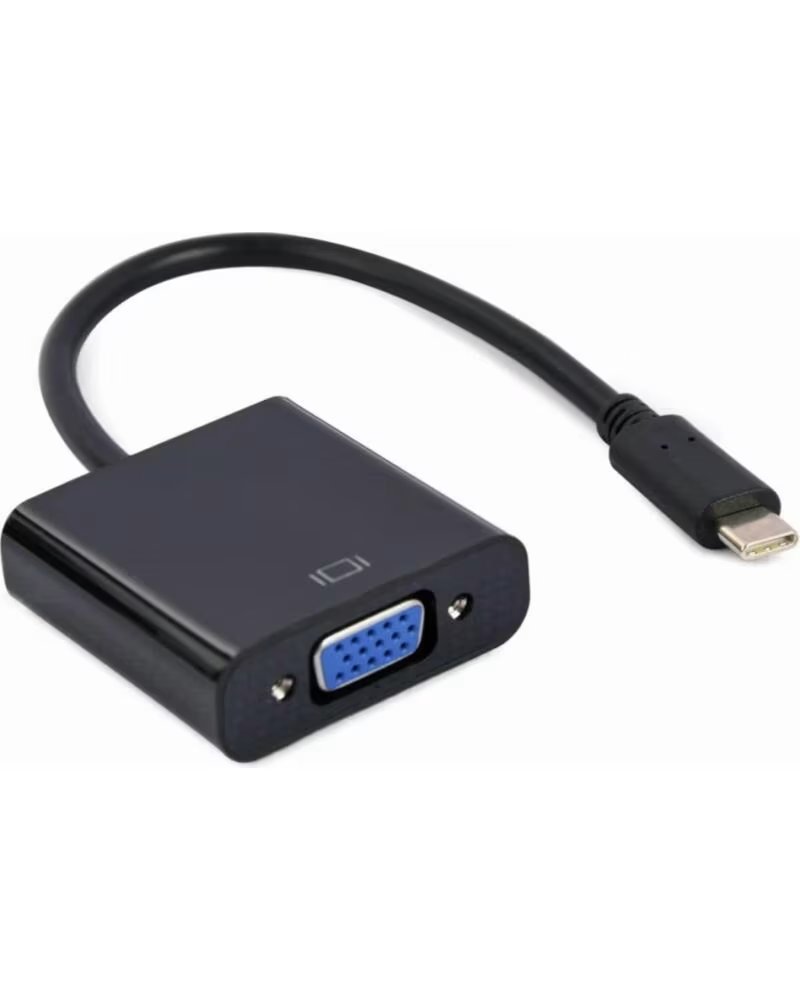 GEMBIRD CABLE ADAPTADOR USB TIPO C A VGA 15 CM BLACK