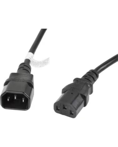 LANBERG CABLE ALARGADOR ALIMENTACION CPU IEC320 C13 H-IEC320 C14 M