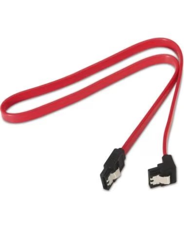 AISENS CABLE SATA III DATOS 6G DATOS ACODADO ANCLAJES 0 5M RED