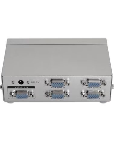 AISENS DUPLICADOR SVGA PARA 4 MONITORES CON ALIMENTACION