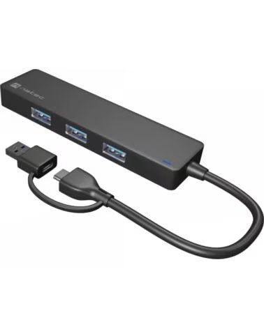 NATEC HUB MAYFLY USB-C 3 0 4 PUERTOS ADAPTADOR USB-A