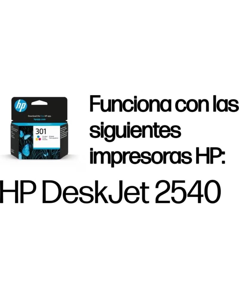 HP Cartucho tinta 301 ch562ee tricolor 3ml1050 - 2050 - 2050s