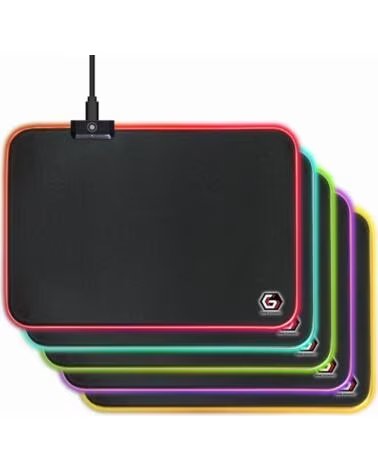 GEMBIRD ALFOMBRILLA GAMING LUZ LED M 350X250X4 RGB BLACK