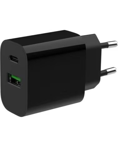 GEMBIRD CARGADOR RAPIDO USB DE 2 PUERTOS Y 20 W BLACK