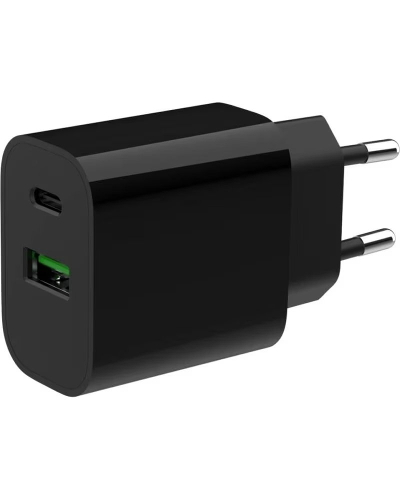 GEMBIRD CARGADOR RAPIDO USB DE 2 PUERTOS Y 20 W BLACK