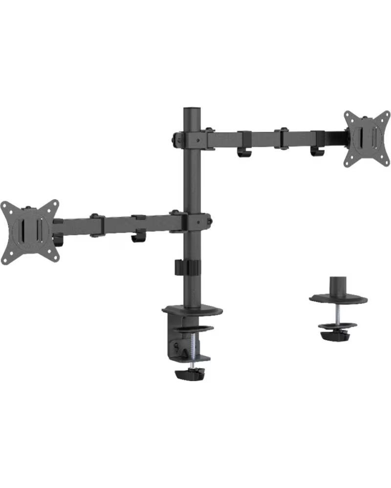 GEMBIRD BRAZO DE MONITOR PARA 2 PANTALLAS DE ESCRITORIO AJUSTABLE