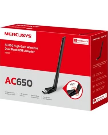 MERCUSYS ADAPTADOR AC650 HIGH GAIN WIRELESS DUAL BAND USB ADAPATER