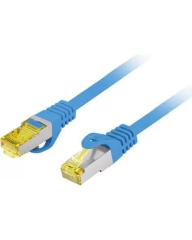 LANBERG CABLE LATIGUILLO CAT 6A S-FTP LSZH CU 1M AZUL FLUKE RED