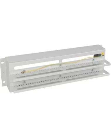 LANBERG PANEL DISTRIBUIDRO DE TENSION 19 3U CON RAIL DIN GREY