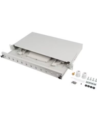 LANBERG PATCH PANEL 1U 19 FIBRA OPTICA 12 PTS SC SIMPLEX O 12 LC