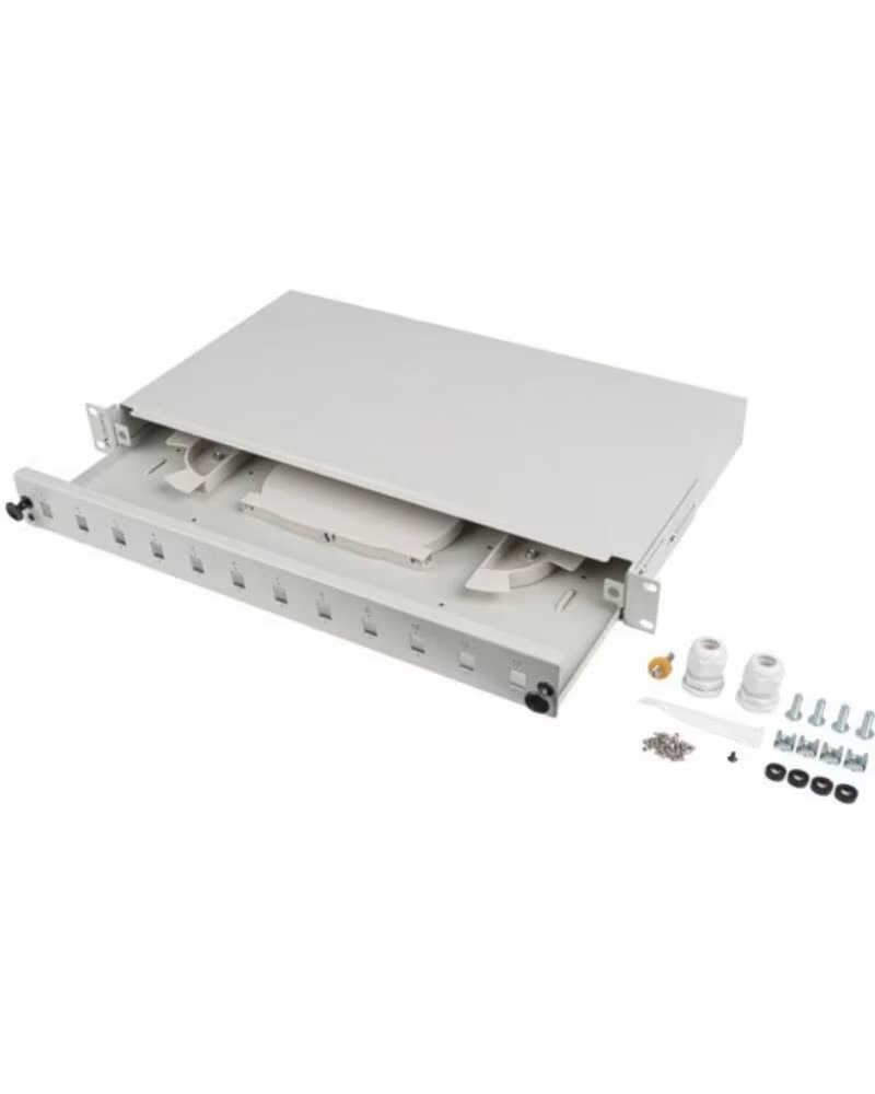 LANBERG PATCH PANEL 1U 19 FIBRA OPTICA 12 PTS SC SIMPLEX O 12 LC