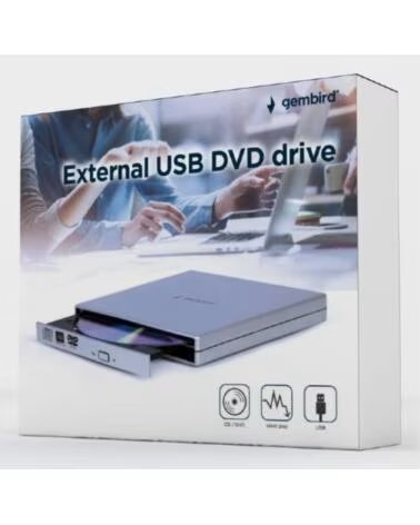 GEMBIRD UNIDAD DE DVD USB EXTERNA SILVER