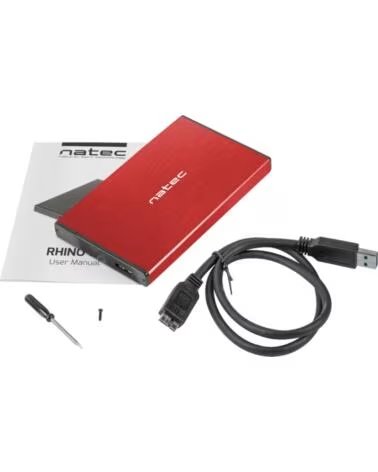 NATEC CARCASA HDD RHINO GO NKZ-1279 2 5 RED