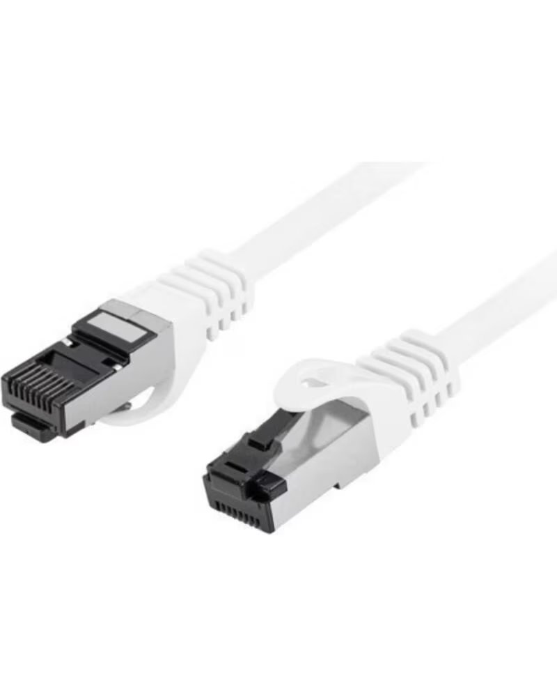LANBERG CABLE LATIGUILLO CAT 8 1 S-FTP LSZH CU 0 5M BLANCO FLUKE RED